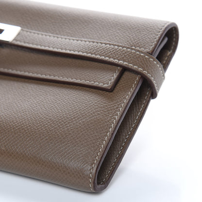 Hermes Epsom Kelly Longue Wallet Etoupe 9 of 11