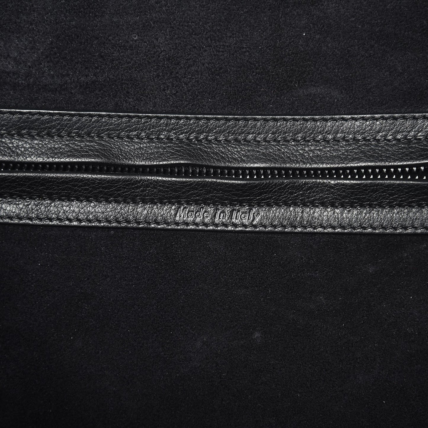 Grained Calfskin Medium Phantom Luggage Black