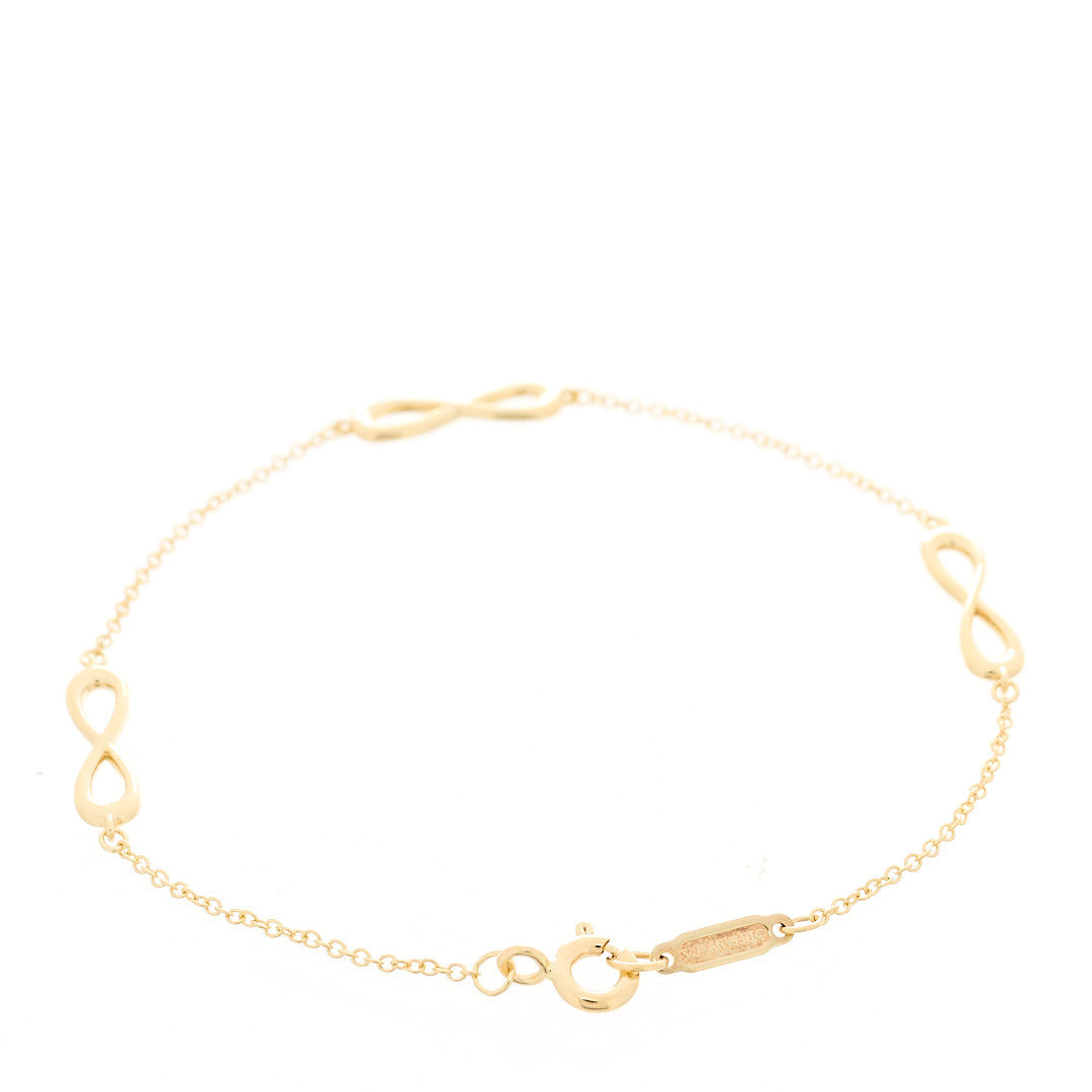 Tiffany 18K Yellow Gold Infinity Endless Bracelet 2 of 4