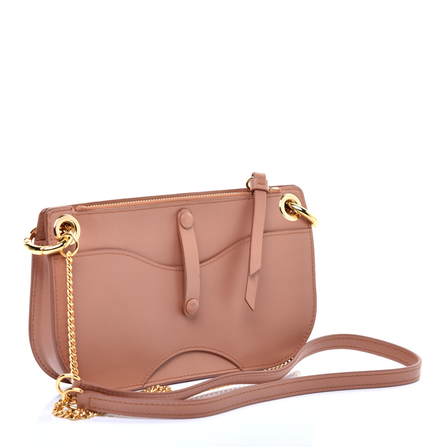 Chloe Calfskin Tess Mini Crossbody Bag Muted Brown 3 of 11