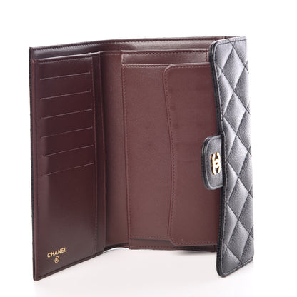 Chanel Caviar Quilted Large Flap Wallet Black 5 of 9
