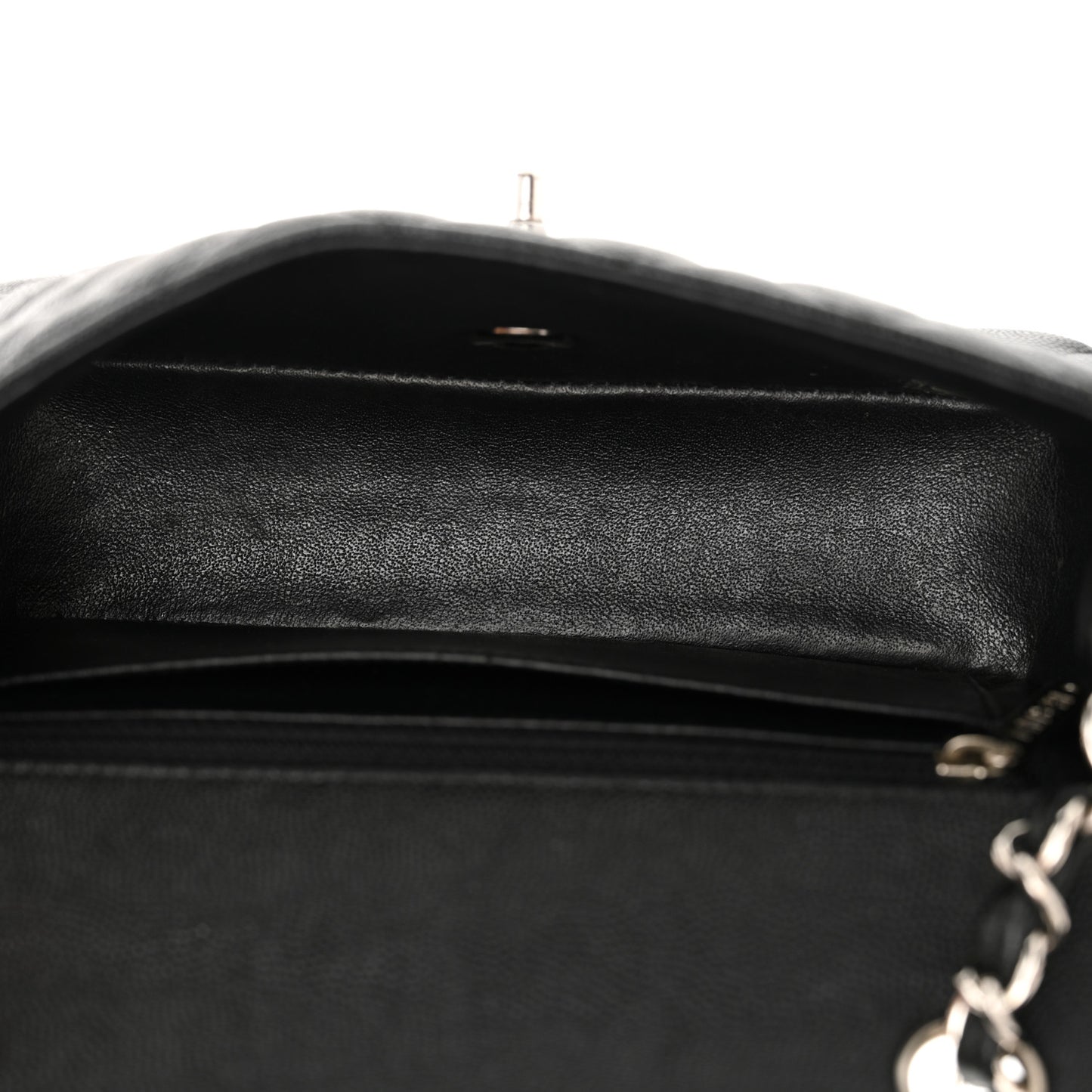 Caviar Quilted Mini Rectangular Flap Black