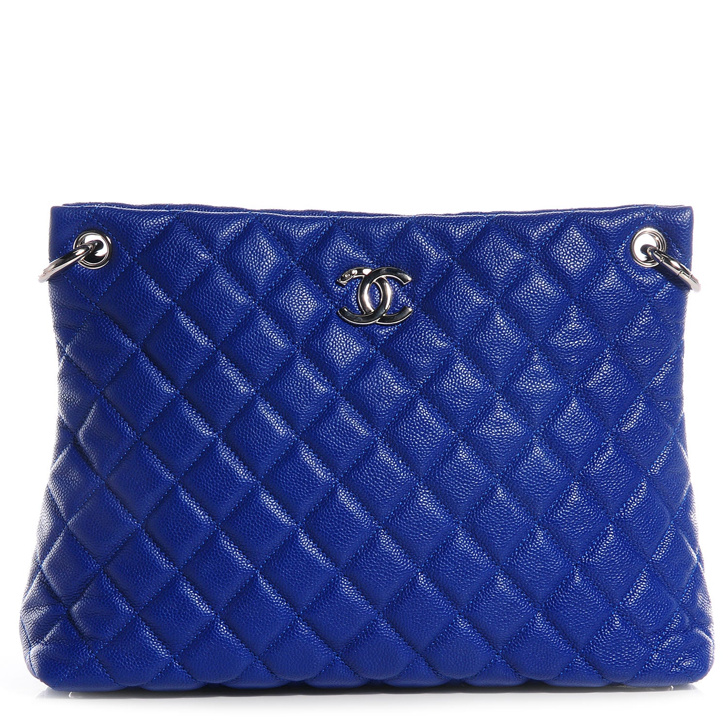 Chanel Caviar Easy Zip Tote Cobalt Blue 1 of 7