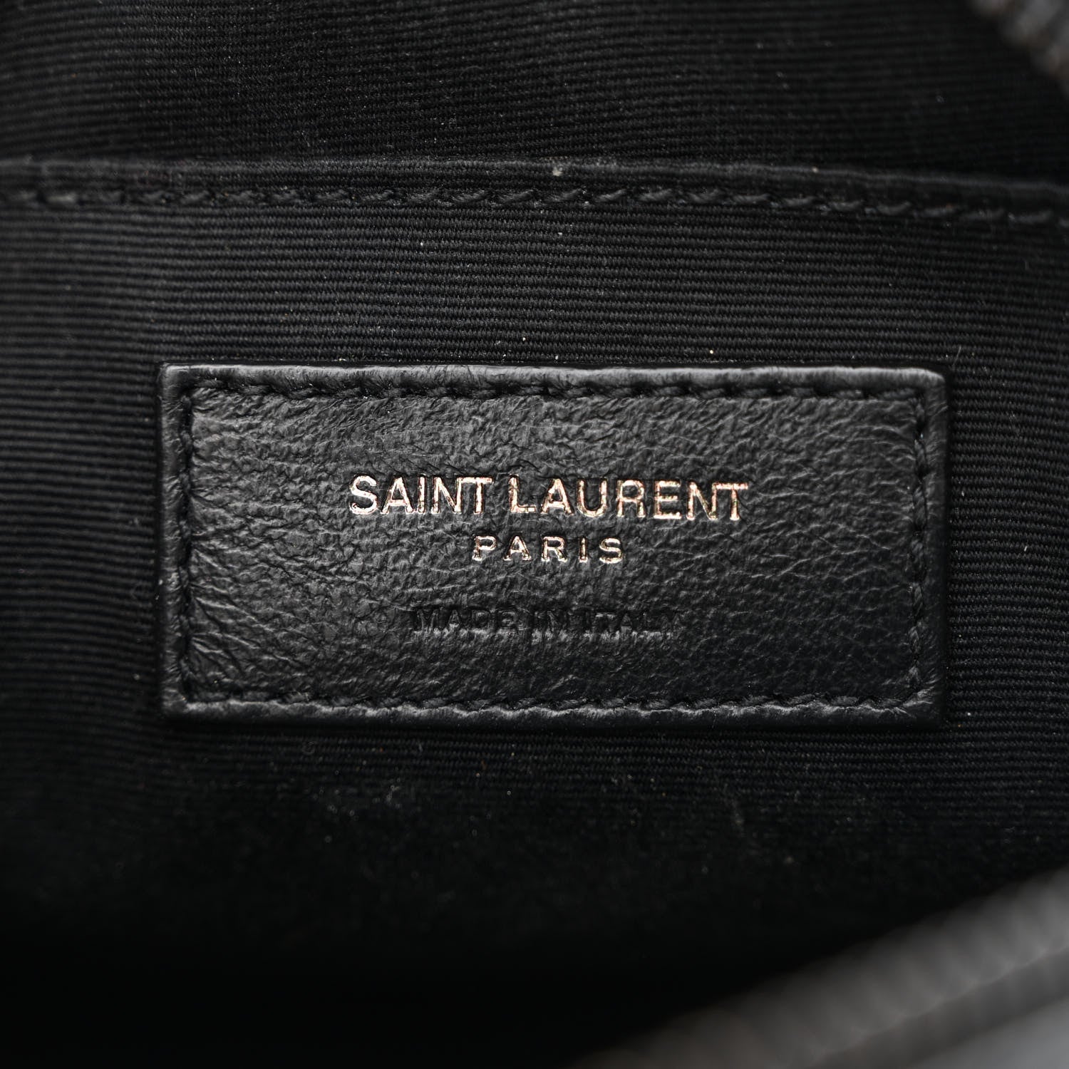 Saint Laurent Calfskin Matelasse Chevron Round Vinyle Camera Bag Black 6 of 10