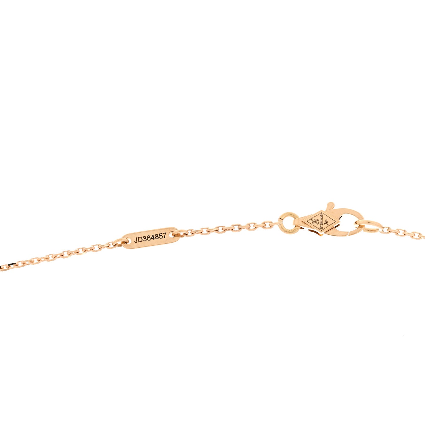 18K Yellow Gold Mother of Pearl Sweet Alhambra Pendant Necklace