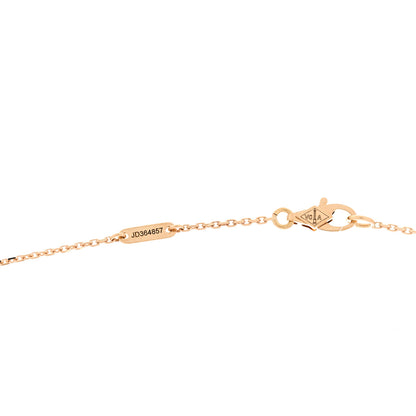 Van Cleef & Arpels 18K Yellow Gold Mother of Pearl Sweet Alhambra Pendant Necklace 4 of 6