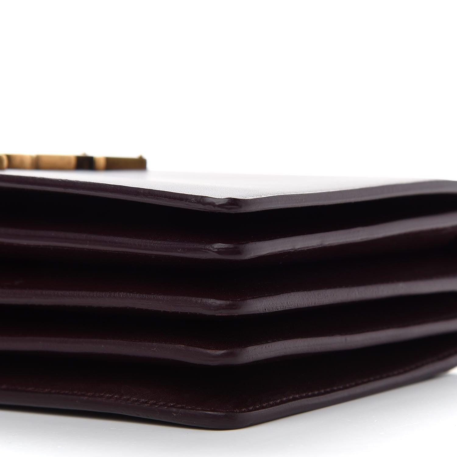 Saint Laurent Calfskin Monogram Small Dylan Shoulder Bag Burgundy 9 of 9