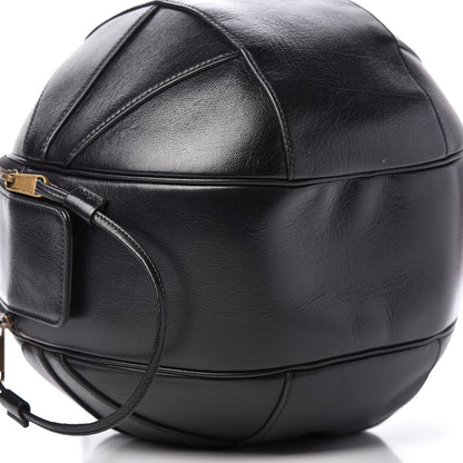 Gucci Piuma Lux Energy Large Tifosa Basketball Shaped Shoulder Bag Black 6 of 12