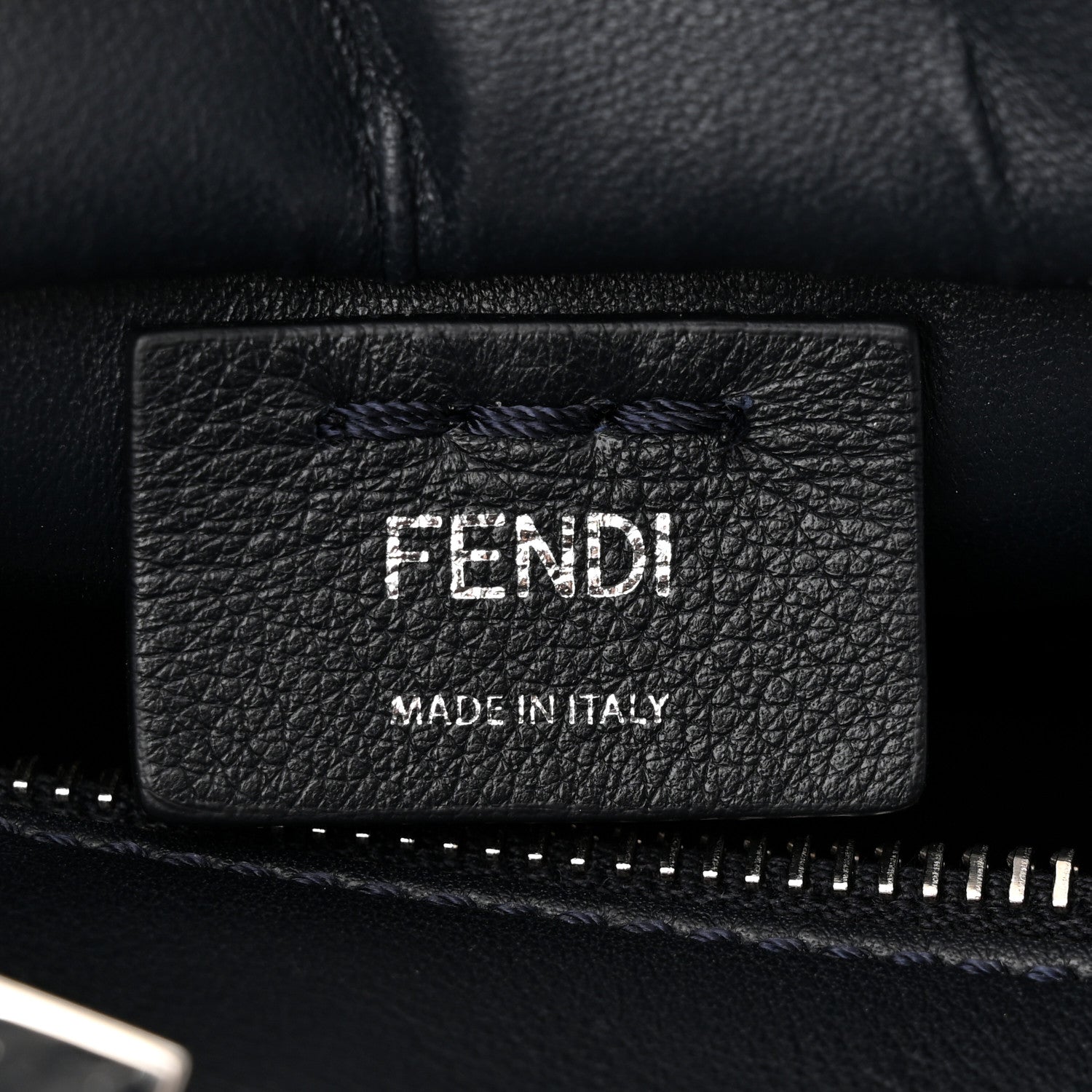 Fendi Vitello Dolce Mini 3Jours Tote Blue Notte 6 of 12