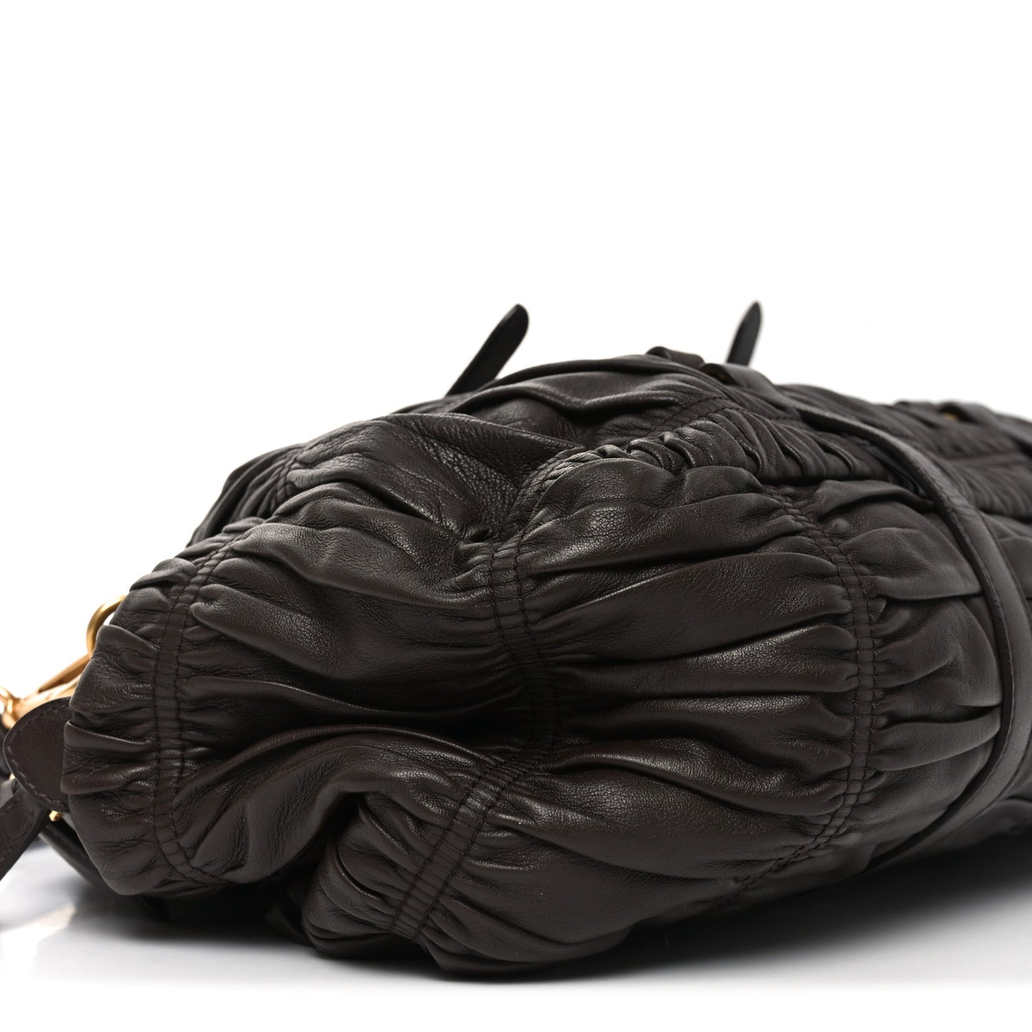 Nappa Gaufre Dome Satchel Caffe