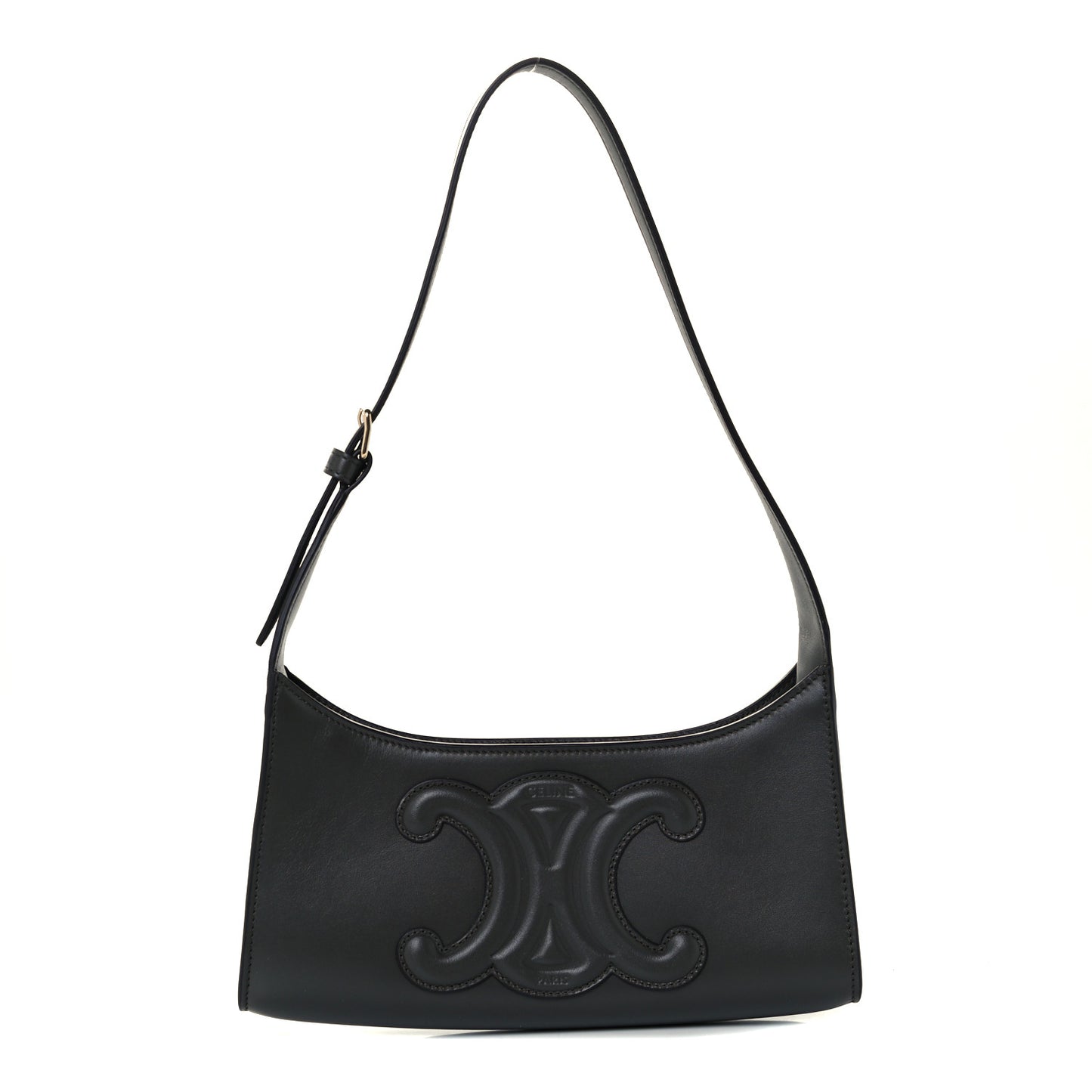 Smooth Calfskin Cuir Triomphe Shoulder Bag Grey
