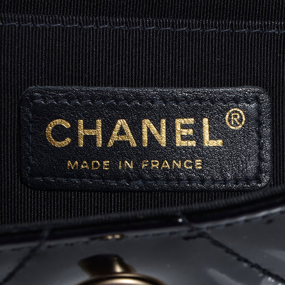Chanel Patent Small Chevron Single Flap Black 8 of 9