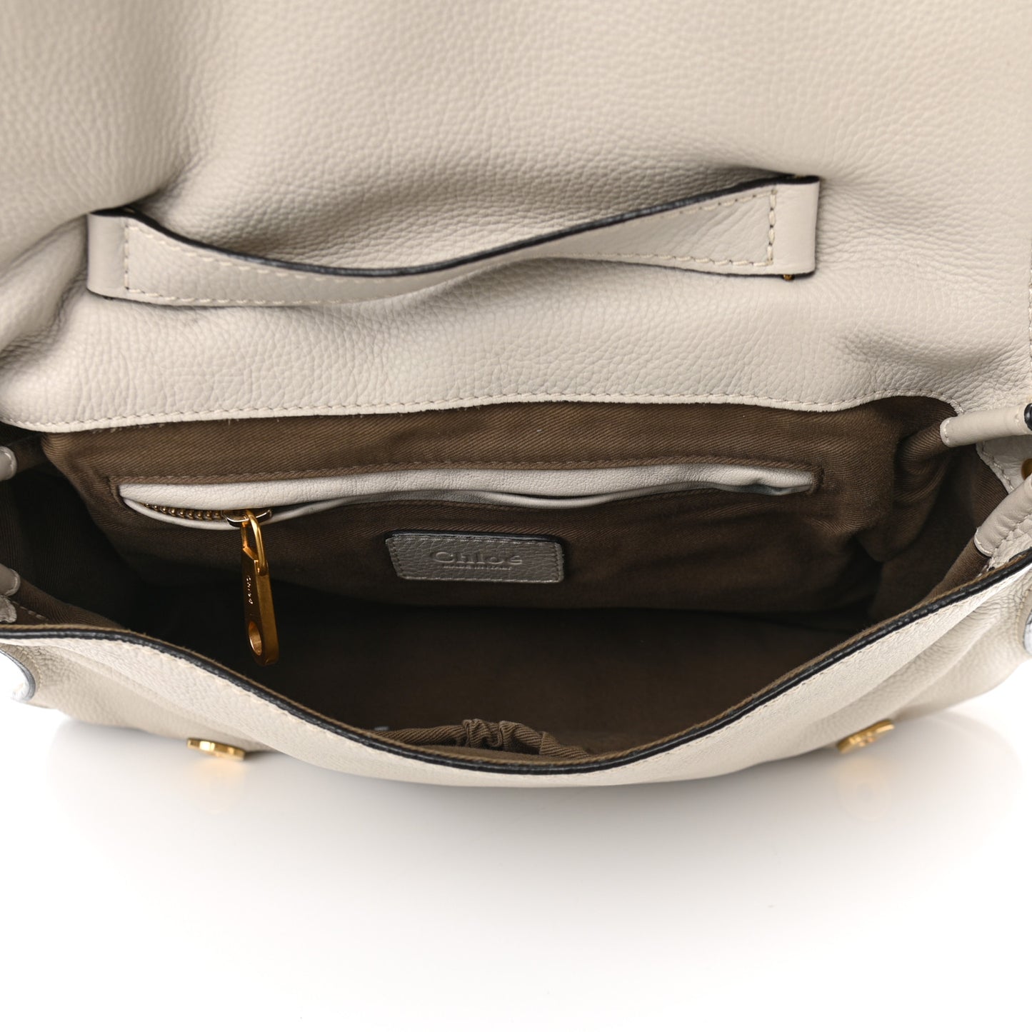 Calfskin Medium Marcie Satchel Cream