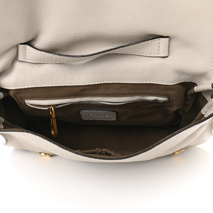 Chloe Calfskin Medium Marcie Satchel Cream 4 of 8