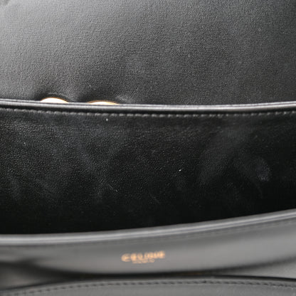 Celine Shiny Calfskin Medium Triomphe Black 12 of 17