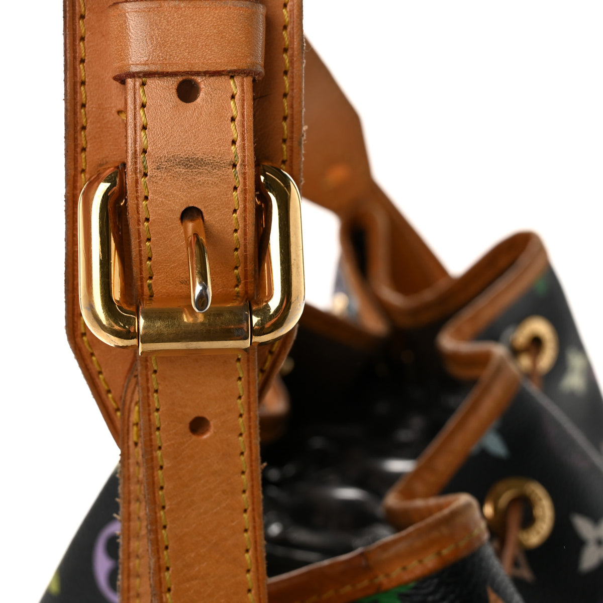 Louis Vuitton Monogram Multicolor Petit Noe Black 10 of 10