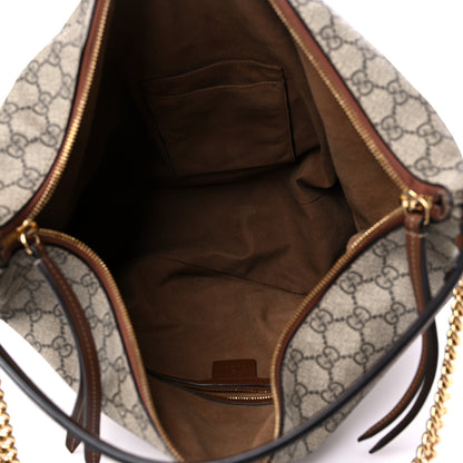 Gucci GG Supreme Monogram Large Linea A Hobo Light Brown 5 of 16