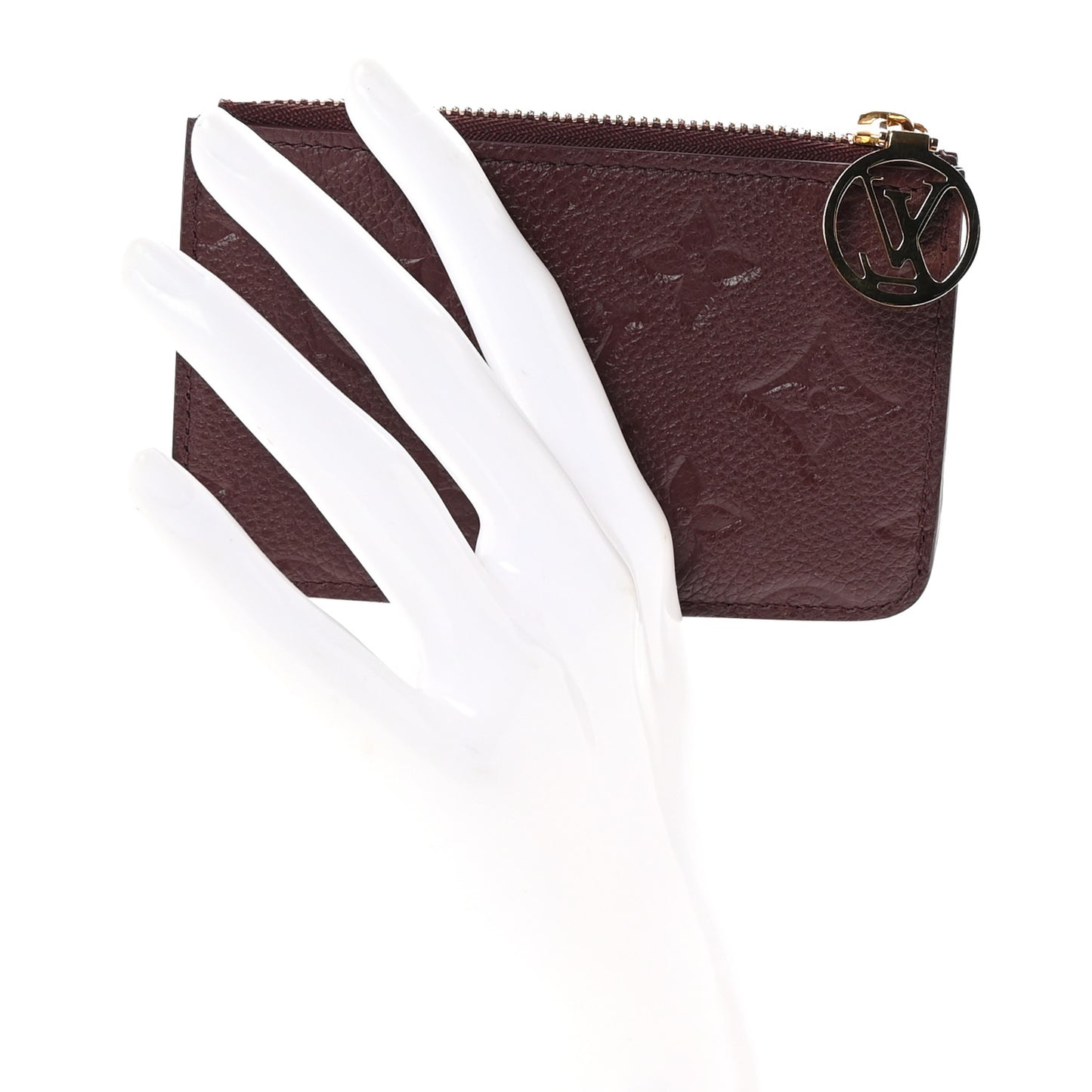 Empreinte Monogram Zipped Romy Card Holder Flamme