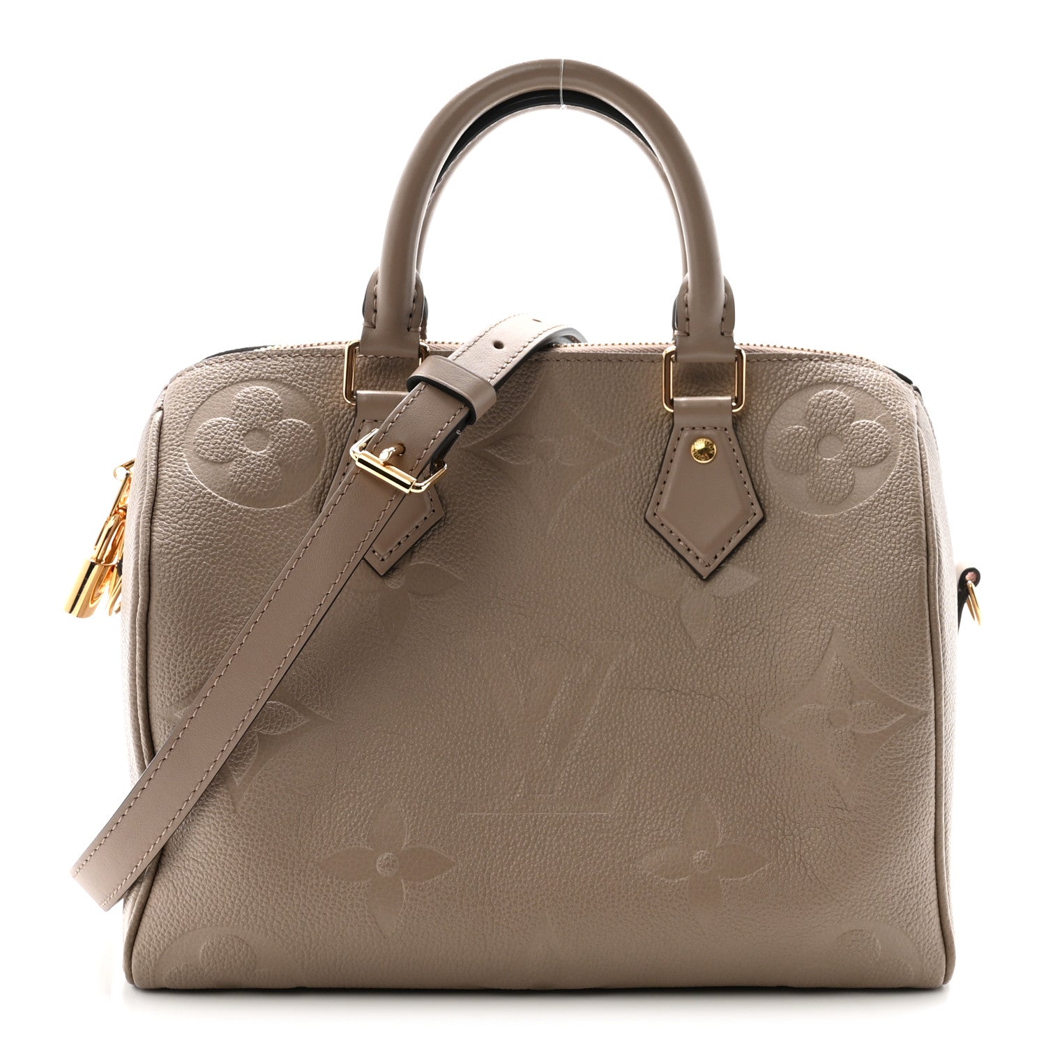 Louis Vuitton Empreinte Monogram Giant Speedy Bandouliere 25 Tourterelle 1 of 9