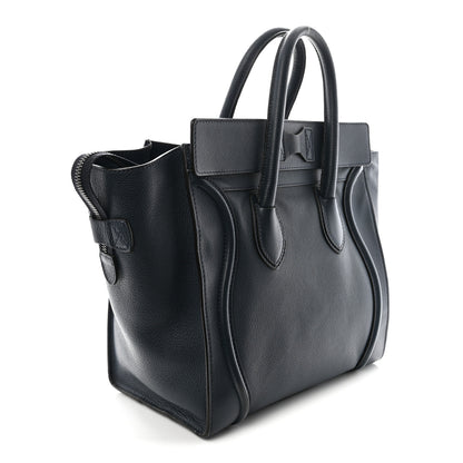 Celine Drummed Calfskin Mini Luggage Orage 3 of 9