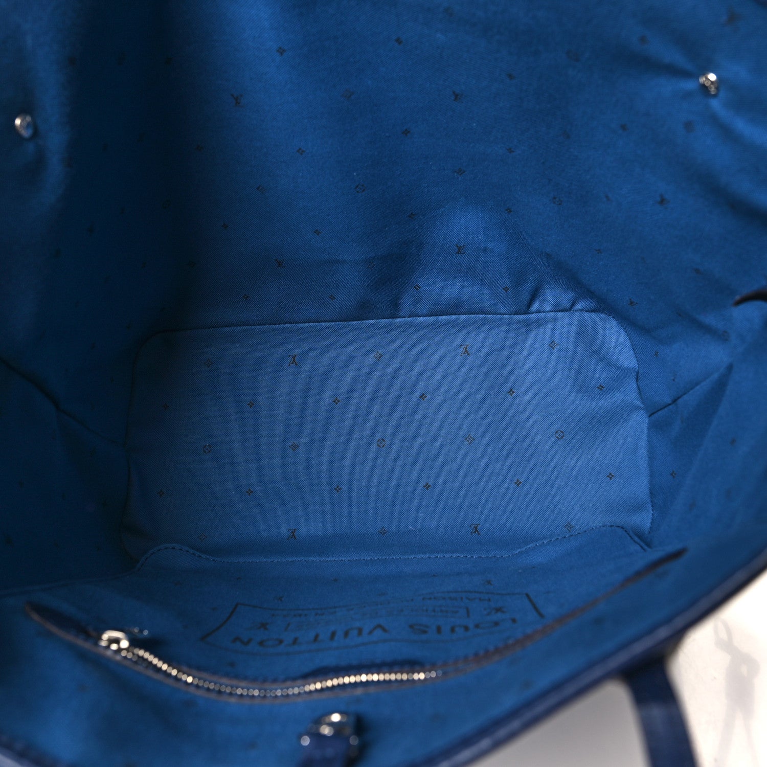 Louis Vuitton Monogram Escale Neverfull MM Blue 4 of 8