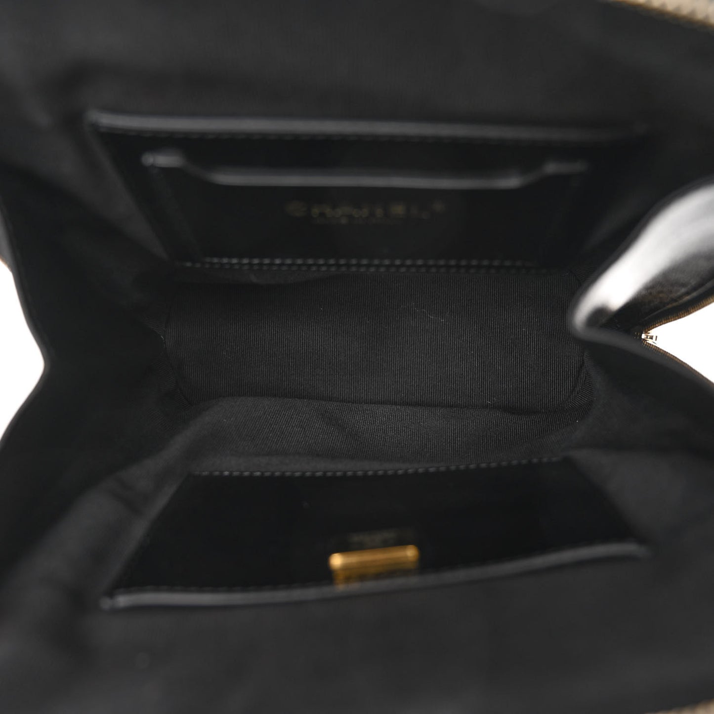 Shiny Calfskin My Pocket Backpack Black