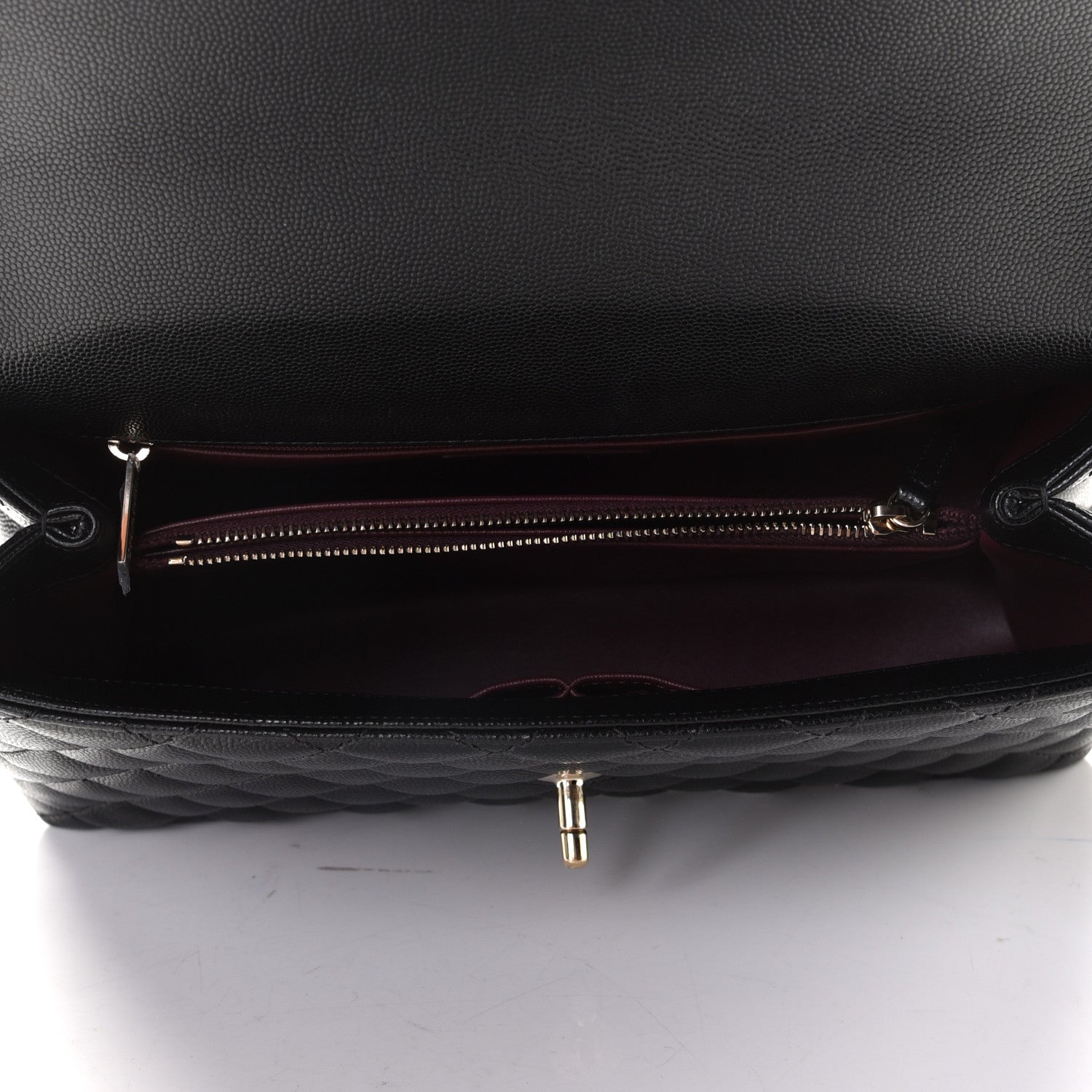 Chanel Caviar Quilted Small Coco Handle Flap Black 5 of 5