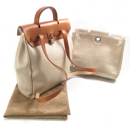 Hermes Toile HERBAG Oatmeal 3 of 11