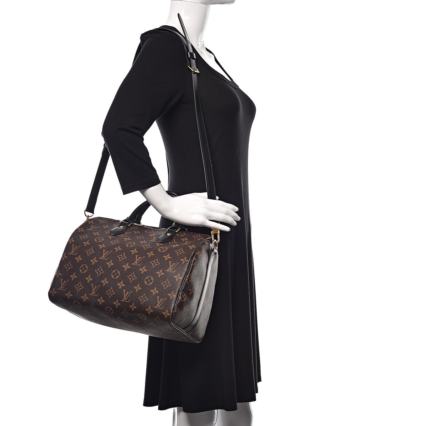 Monogram My World Tour Speedy Bandouliere 30 Black