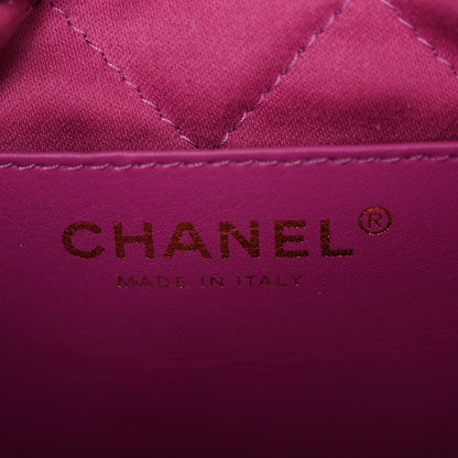 Chanel Shiny Calfskin Quilted Mini Chanel 22 Purple 6 of 10