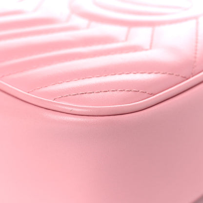 Gucci Calfskin Matelasse Small GG Marmont Chain Shoulder Bag Wild Rose 12 of 21