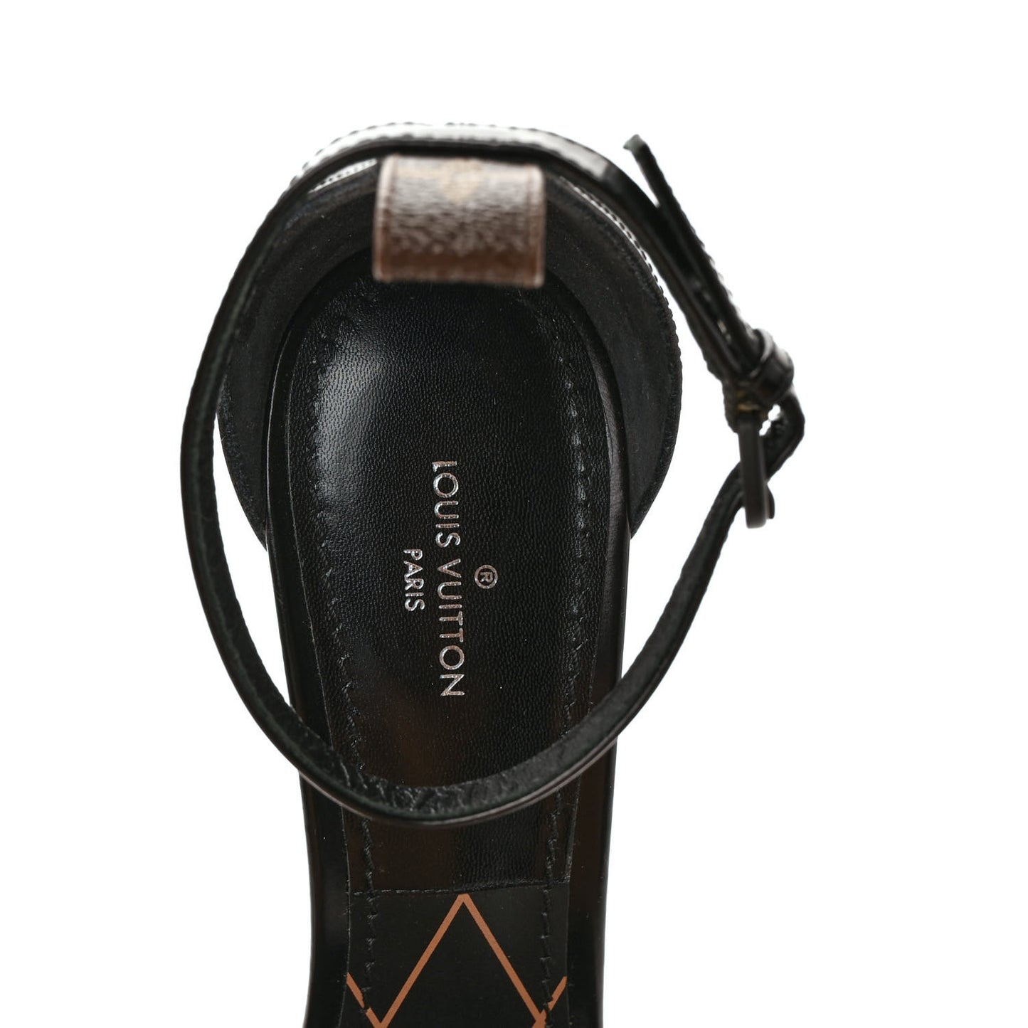 Calfskin Monogram Eldorado Sandals 37.5 Black
