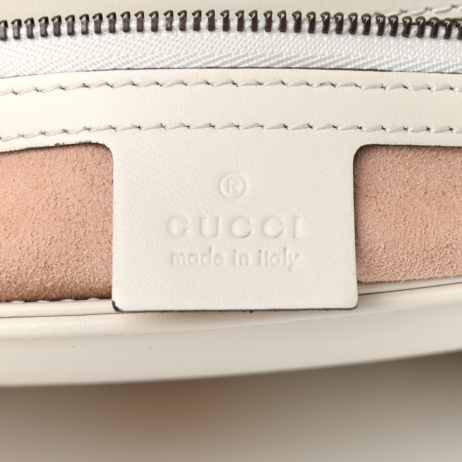 Gucci Calfskin Matelasse Small GG Marmont Top Handle Shoulder Bag White 5 of 11