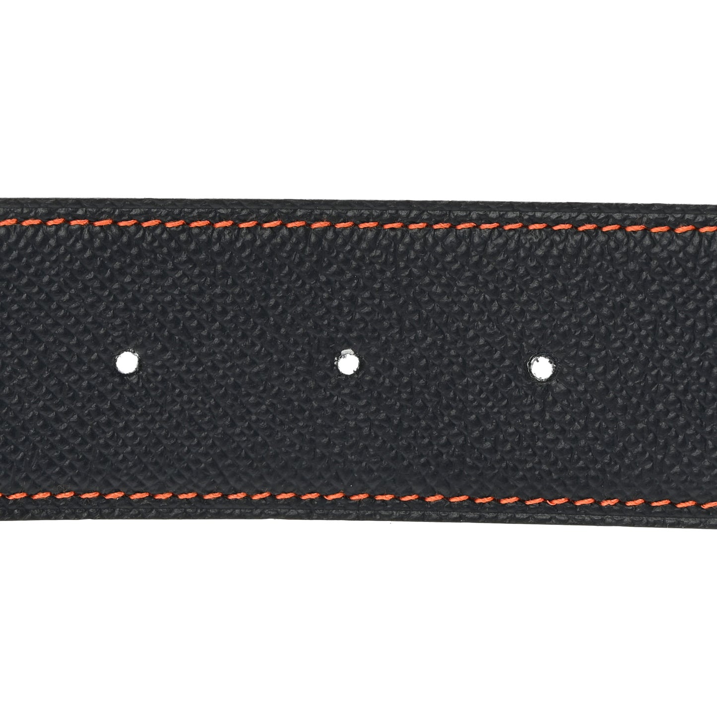 Epsom 38mm H Belt 110 Bleu Indigo White Orange