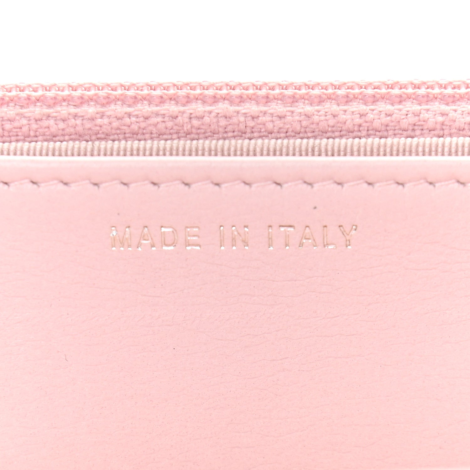 Chanel Lambskin Quilted Wallet On Chain WOC Light Pink 7 of 13