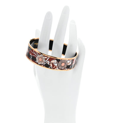 Hermes Enamel Printed Wide Festival des Amazones Bracelet 70 Collectionneur 2 of 5