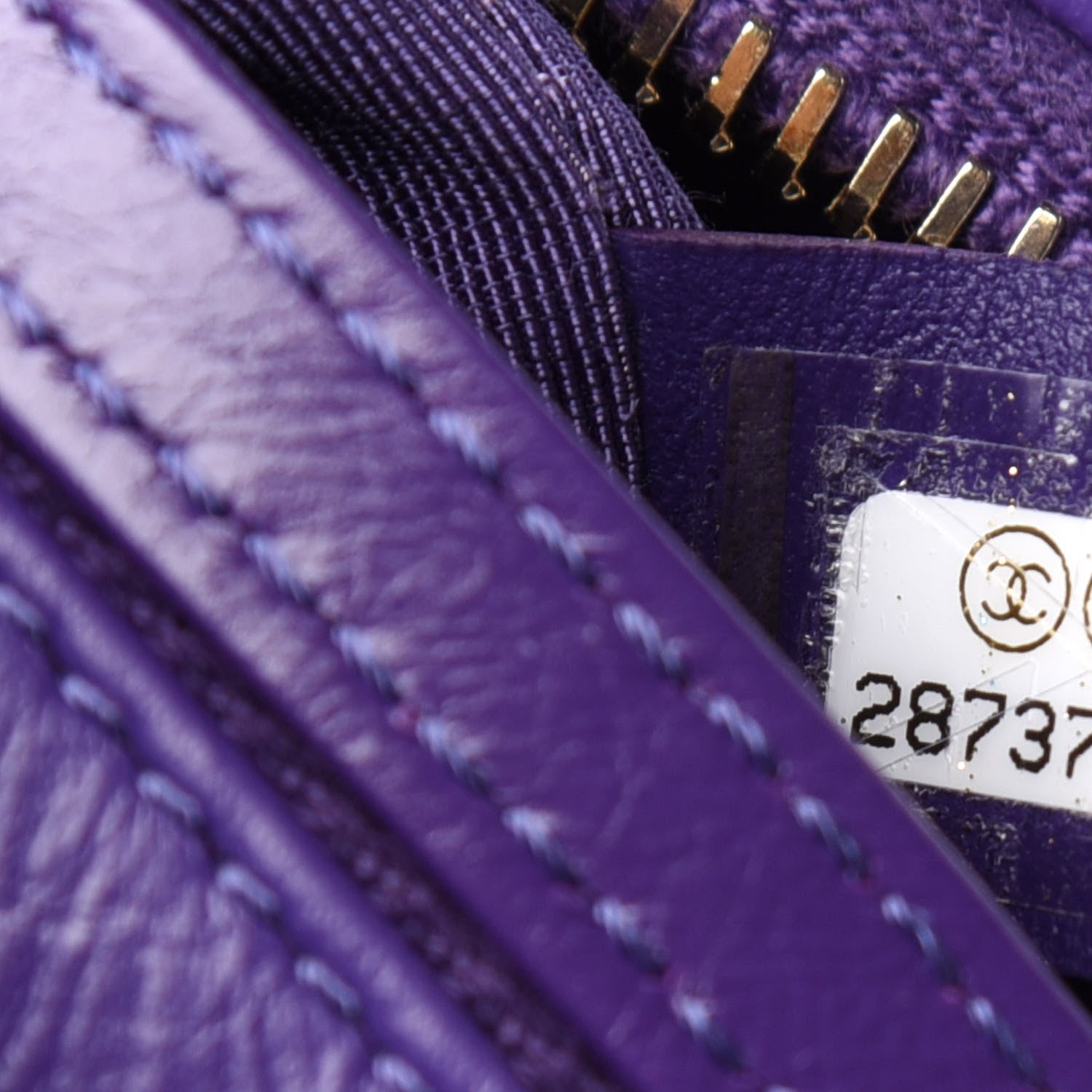 Chanel Aged Calfskin Chevron Quilted Small Gabrielle Hobo Purple 9 of 11
