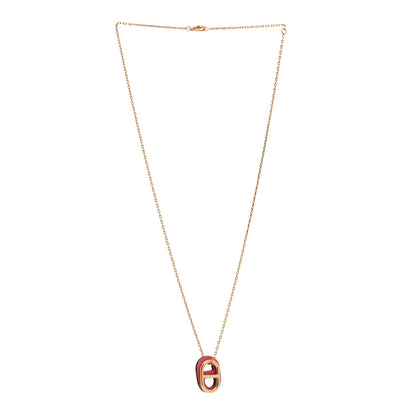 Hermes Swift O'Maillon Pendant Necklace Rose Azalee 3 of 7