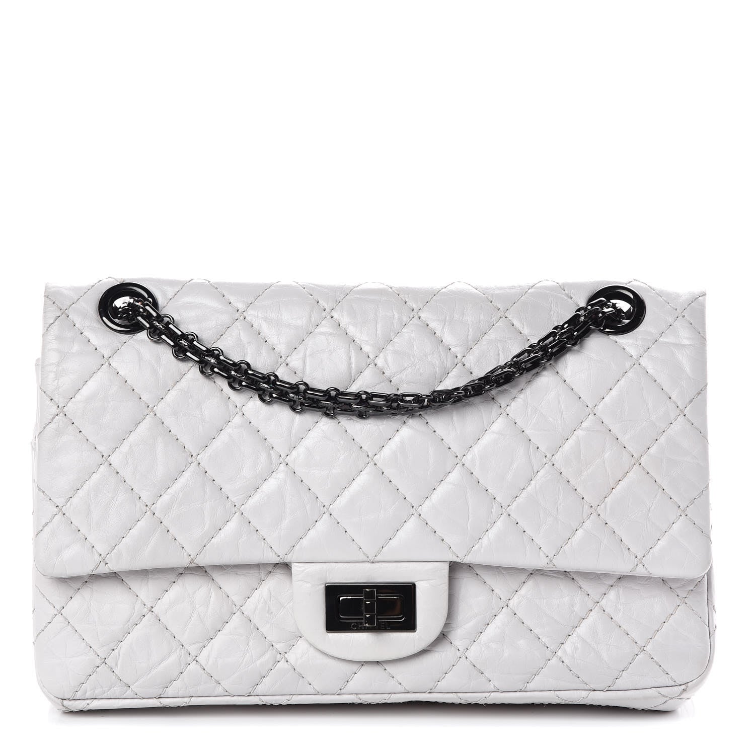 Chanel Aged Calfskin Quilted 2.55 Reissue 225 Flap White 1 of 10