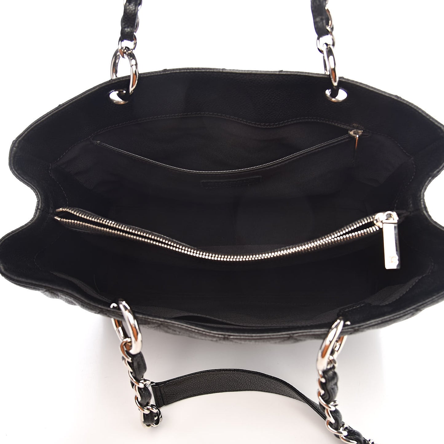Caviar Quilted Grand Shopping Tote GST Black