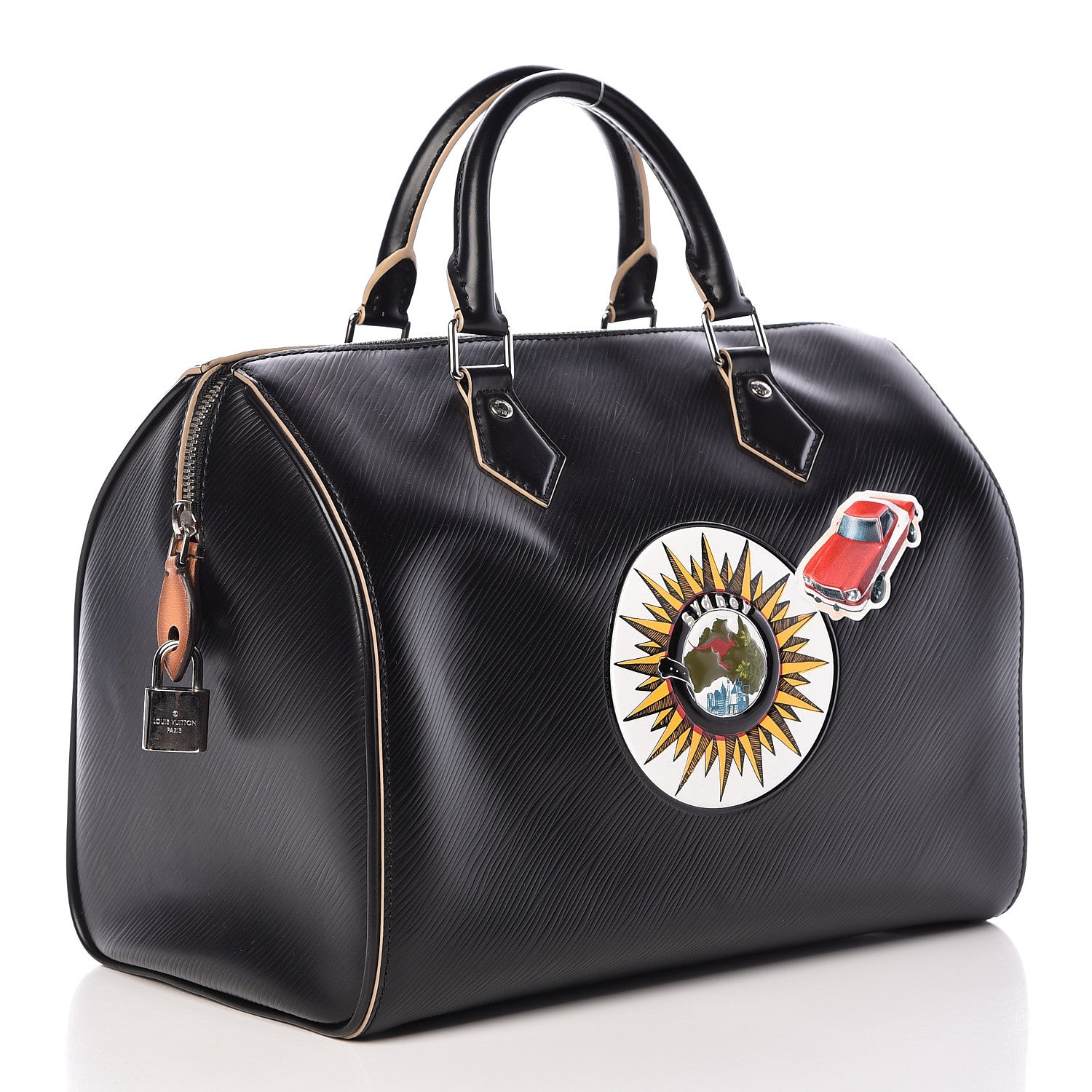Louis Vuitton Epi World Tour Speedy 30 Black 3 of 11