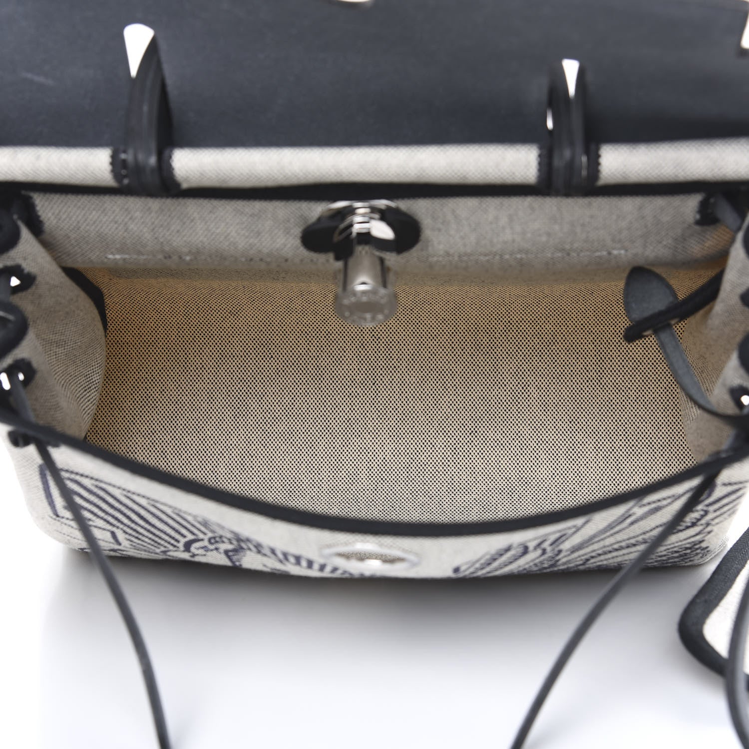 Hermes Vache Hunter Toile Pegase Pop Herbag Zip Retourne 31 PM Bleu Indigo 7 of 14