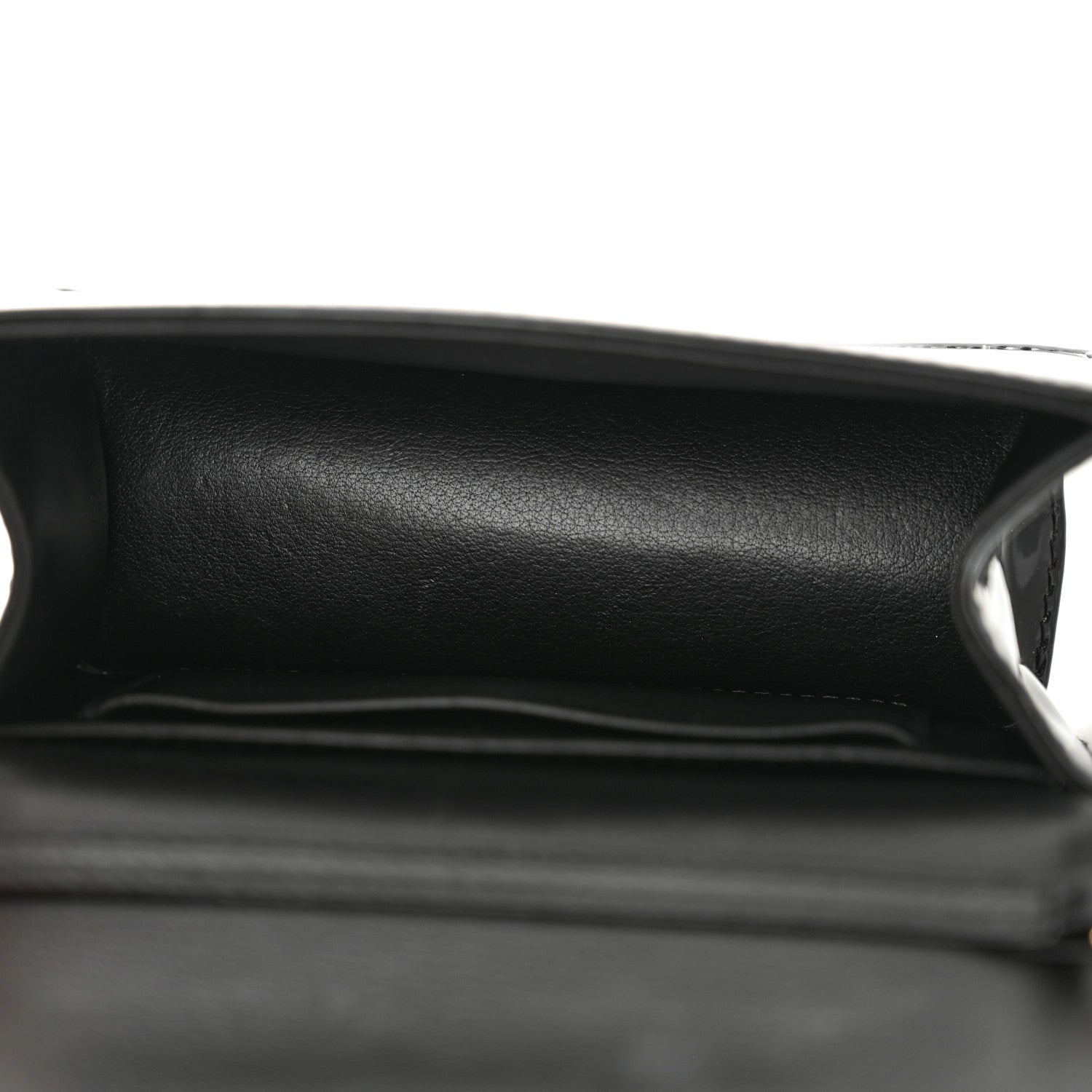 Christian Dior Patent Cannage Mini Pouch on Chain Black 5 of 10