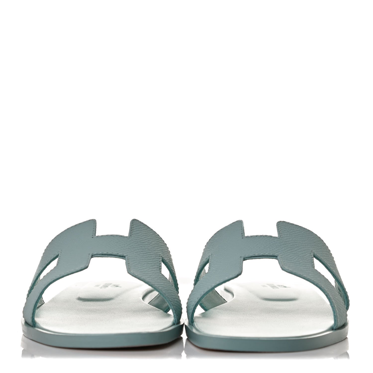 Hermes Epsom Oran Sandals 36 Vert Embrun 2 of 8