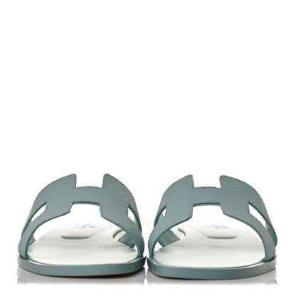 Hermes Epsom Oran Sandals 36 Vert Embrun 2 of 8