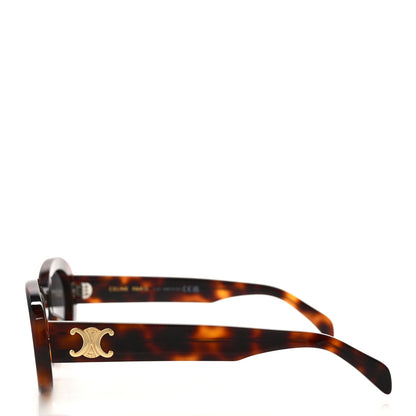 Celine Acetate Triomphe 01 Sunglasses CL 40194U Medium Havana 3 of 7