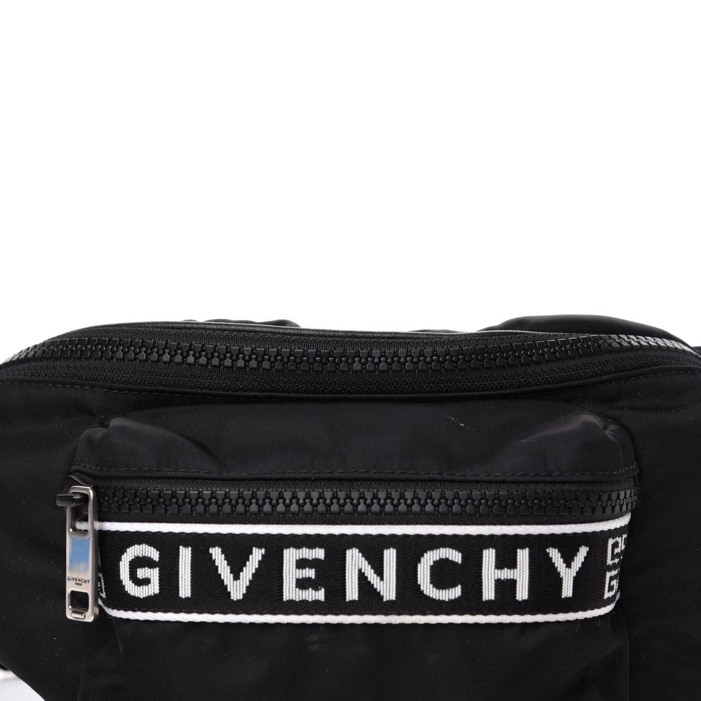 Nylon Light 3 Bum Bag Black White