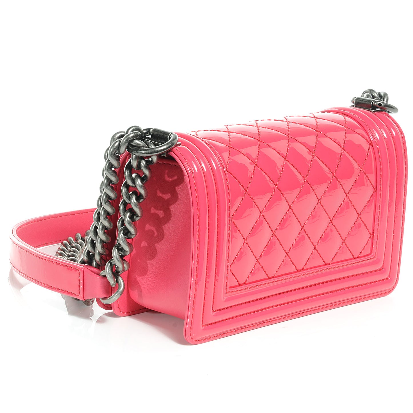 Patent Small Boy Flap Pink