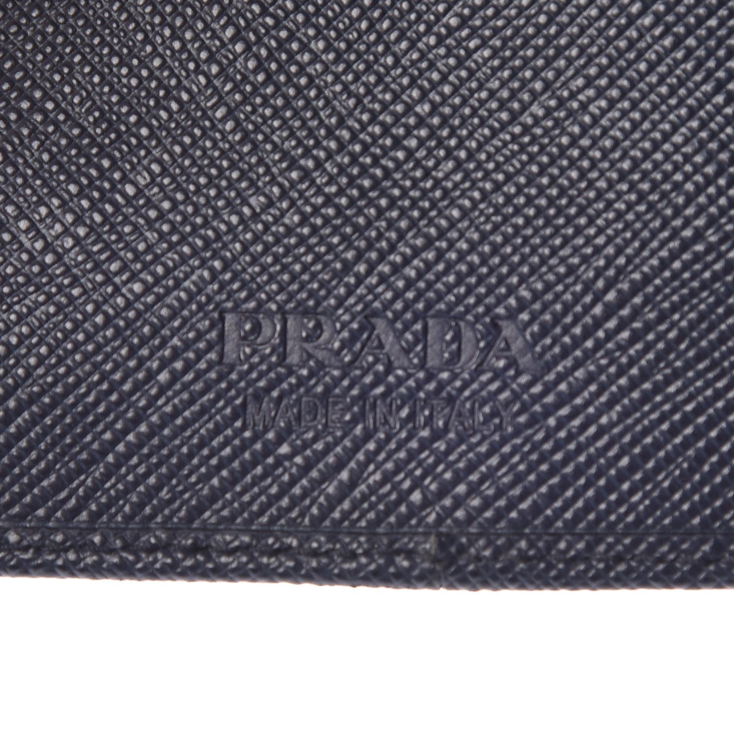 Prada Saffiano Metal Money Clip Bi-Fold Wallet Baltico 6 of 9