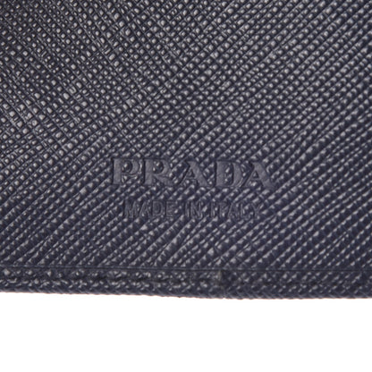 Prada Saffiano Metal Money Clip Bi-Fold Wallet Baltico 6 of 9